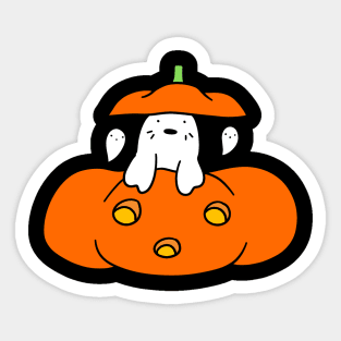 Spooky Harp Seal Sticker